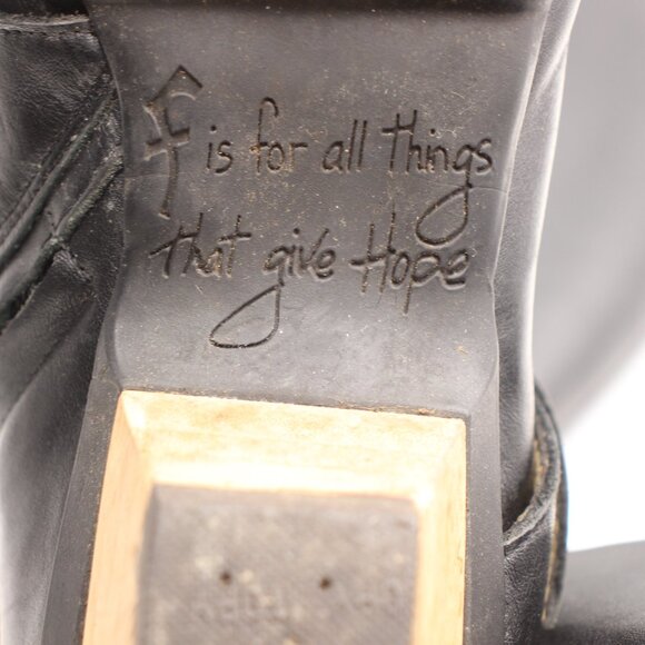 John Fluevog Tall Boots Women's Size 9 Black Leather - Picture 9 of 12